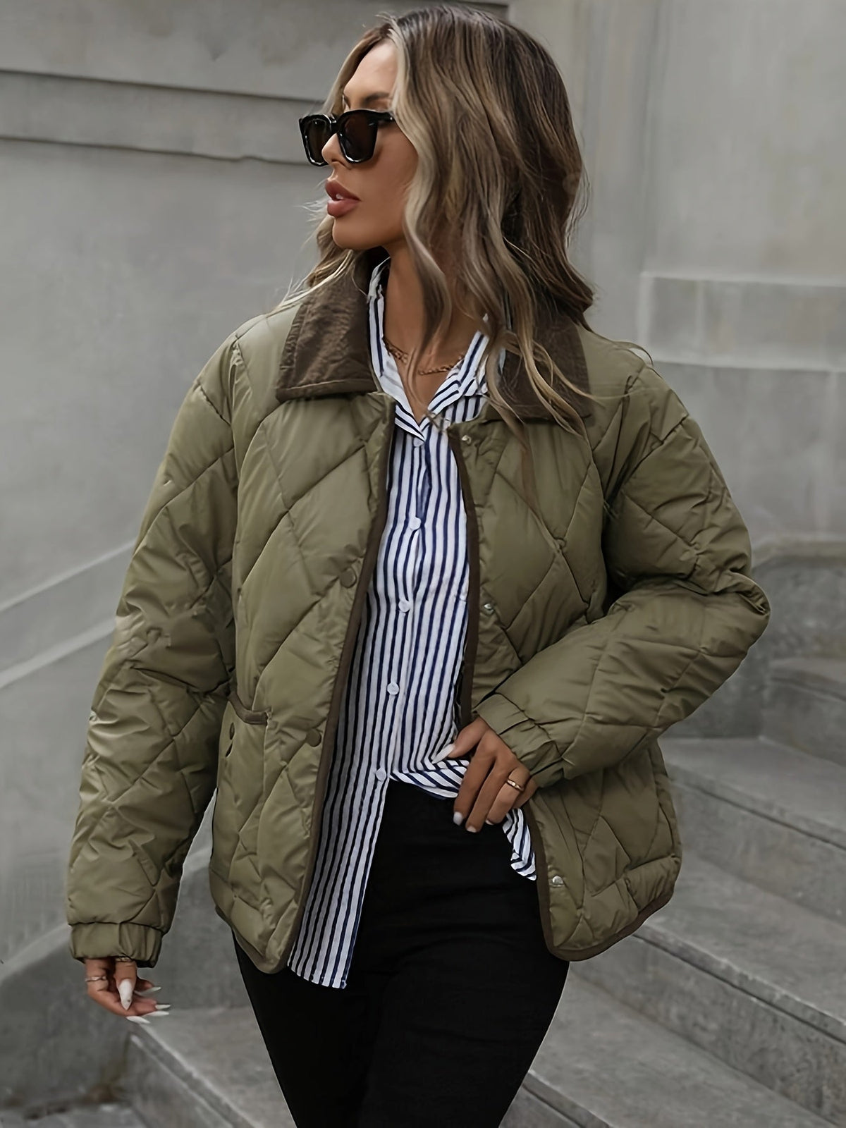 Übergangsjacke Damen | Steppjacke Damen | Winddicht & angenehm wärmend