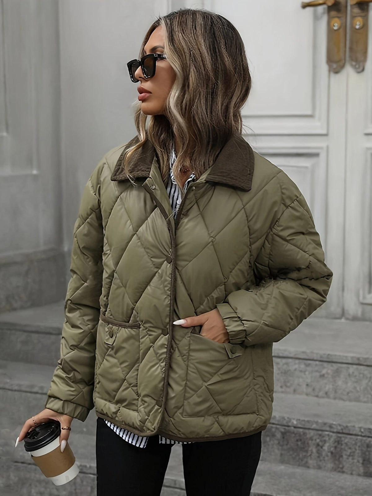 Übergangsjacke Damen | Steppjacke Damen | Winddicht & angenehm wärmend