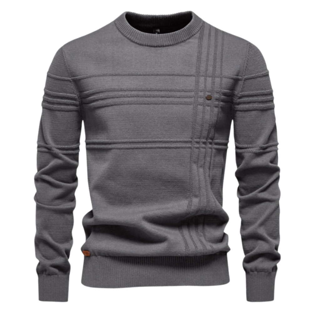 Burkhard | Stilvoller Herrenpullover mit Rautendesign