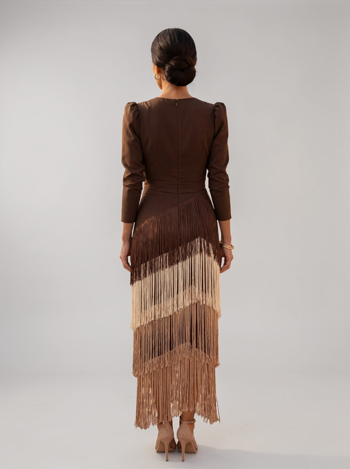 Odelina - Fließendes Fransenkleid