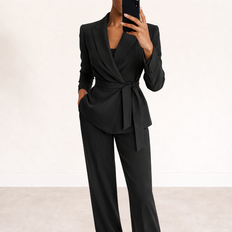 Aliona – Set Aus Wickel Blazer Und Hose