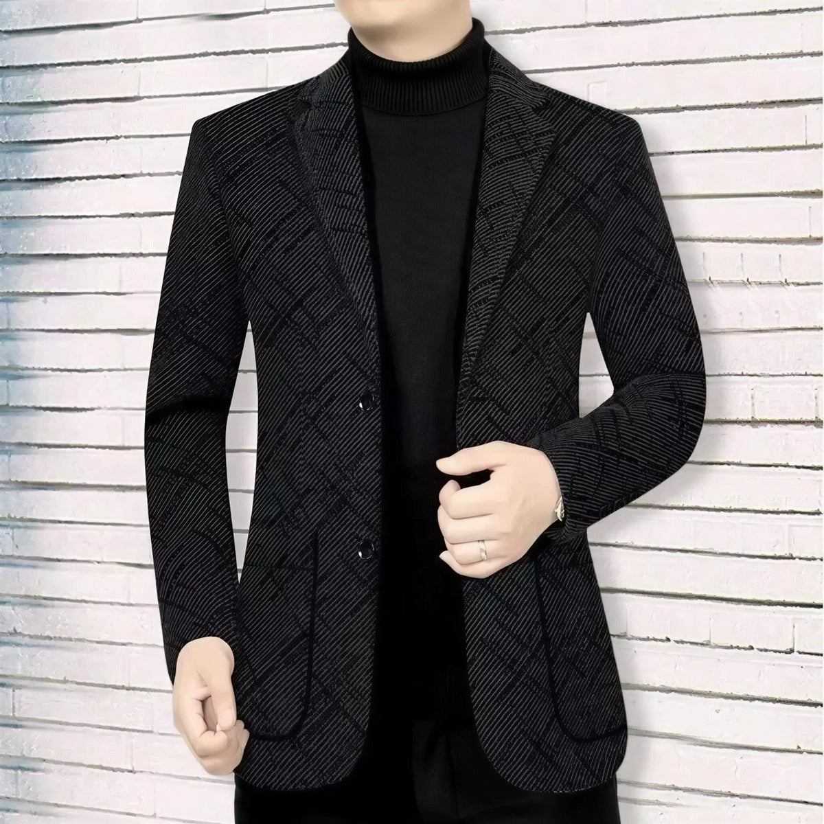 Salzburg™ Blazer mit Strukturierter Webung und Geometrischer Musterung