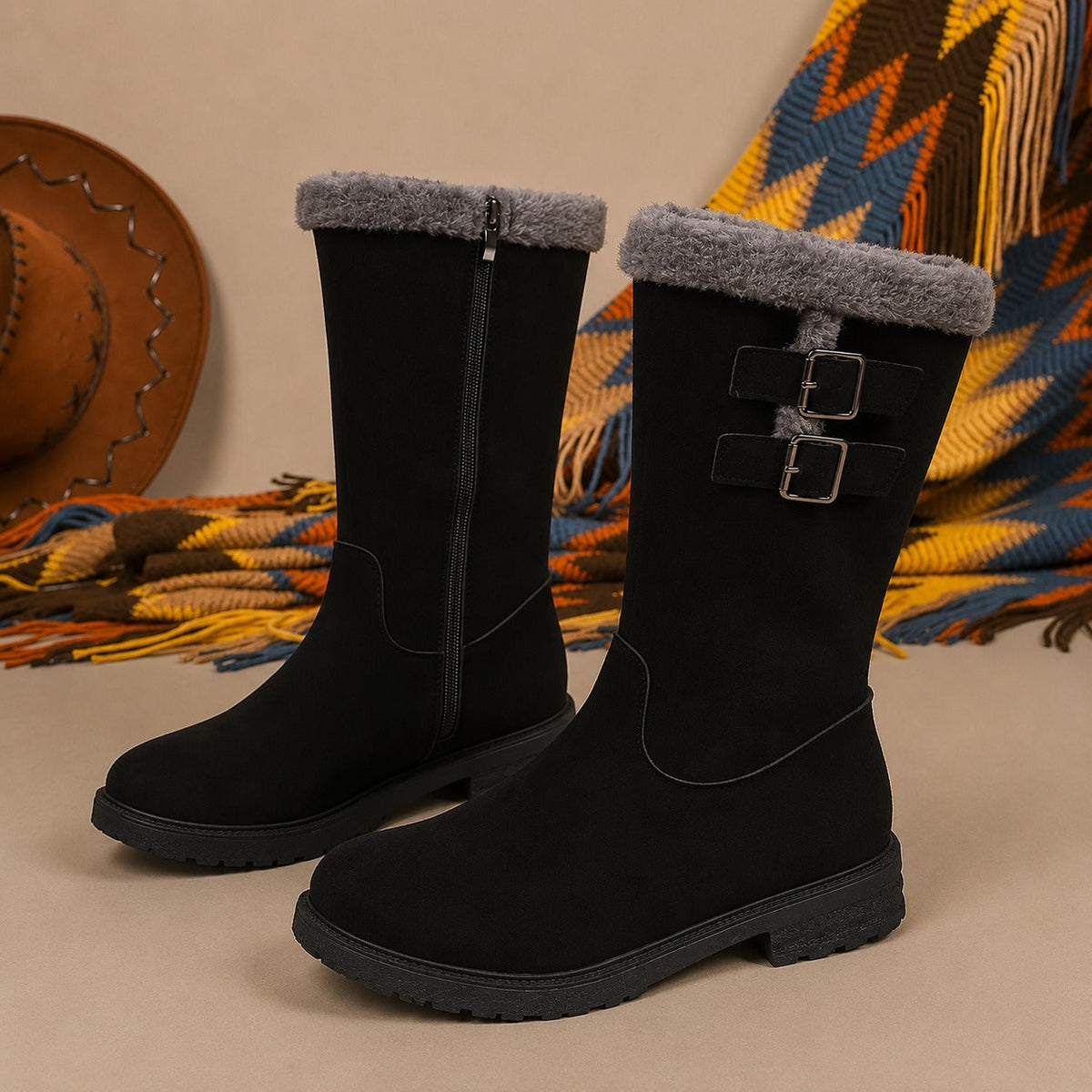 Genevieve™ Stiefel mit Gepolstertem Innenfutter und Mittelhohem Schaft