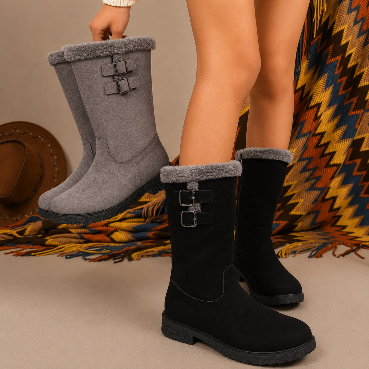 Genevieve™ Stiefel mit Gepolstertem Innenfutter und Mittelhohem Schaft