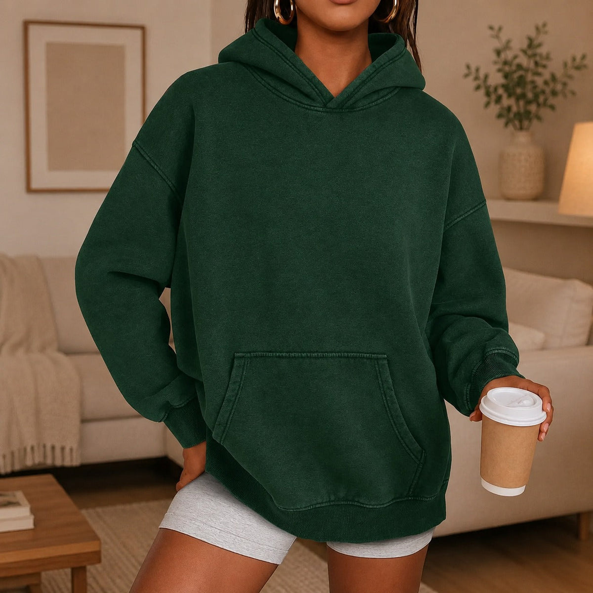 Kaja™ Oversize-Hoodie mit Kängurutasche