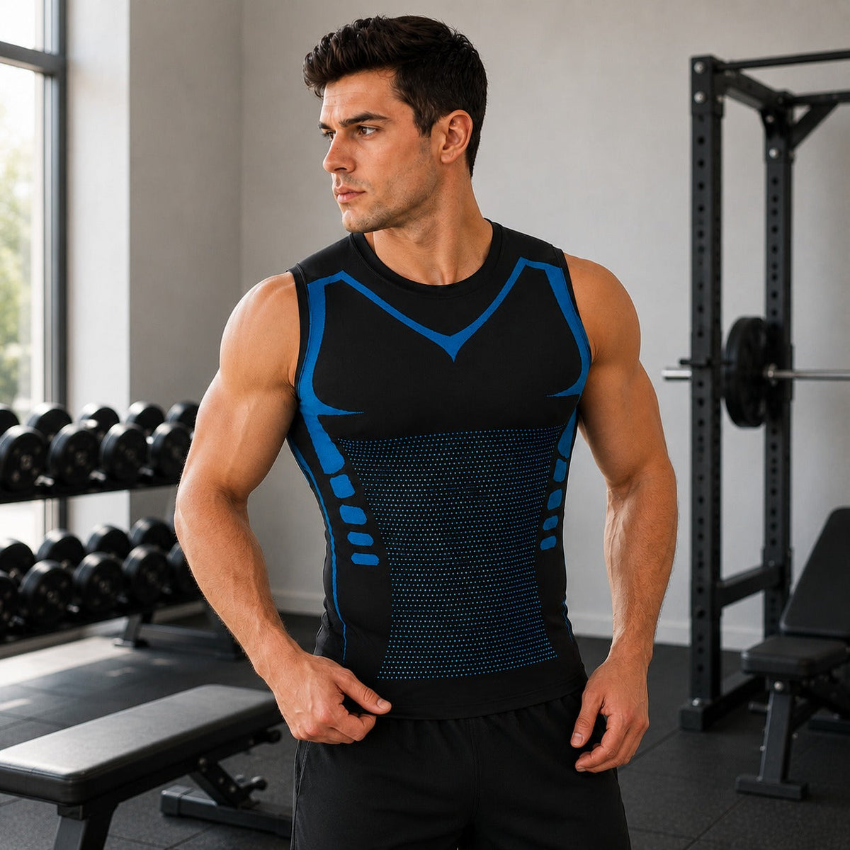 Spartan™ Formendes Tanktop mit atmungsaktiven Strickzonen und körpernahem Schnitt