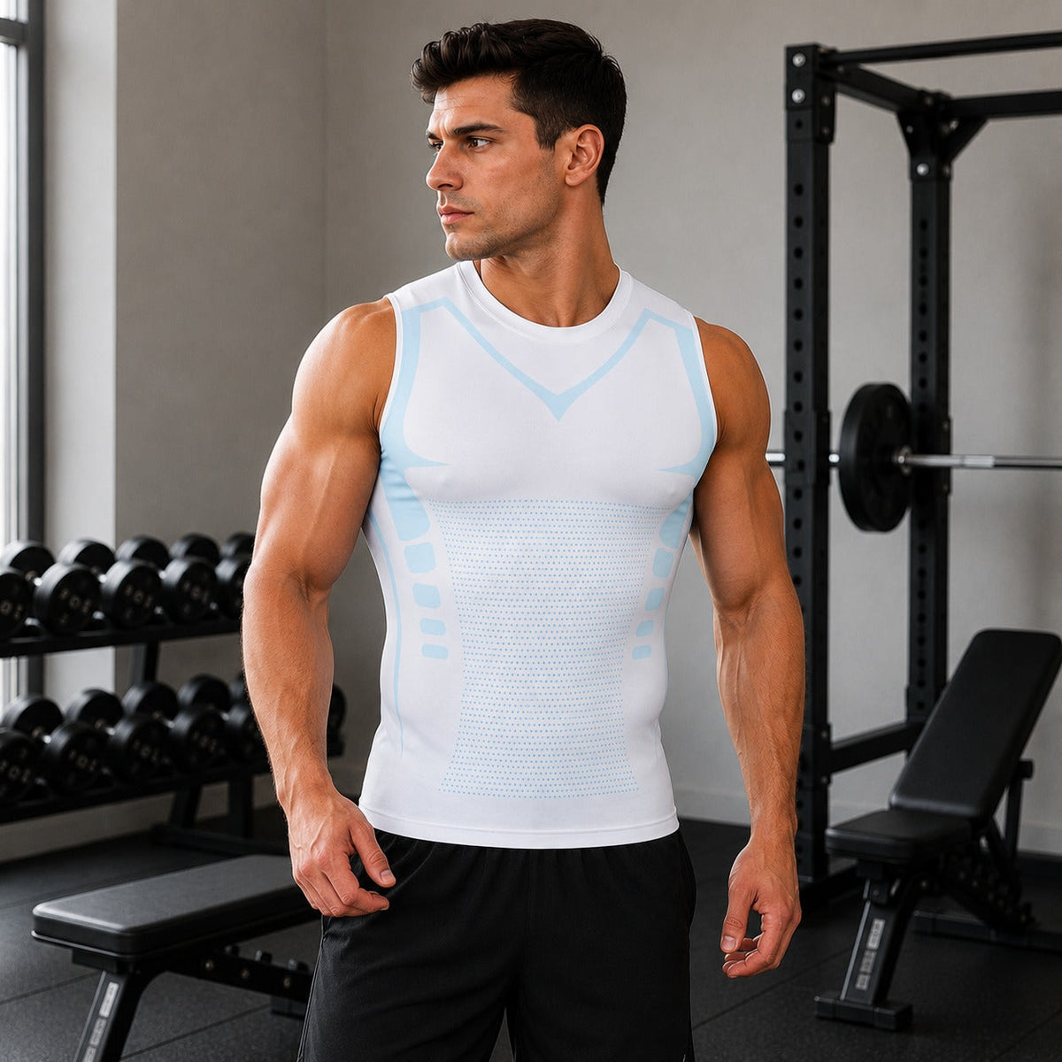 Spartan™ Formendes Tanktop mit atmungsaktiven Strickzonen und körpernahem Schnitt