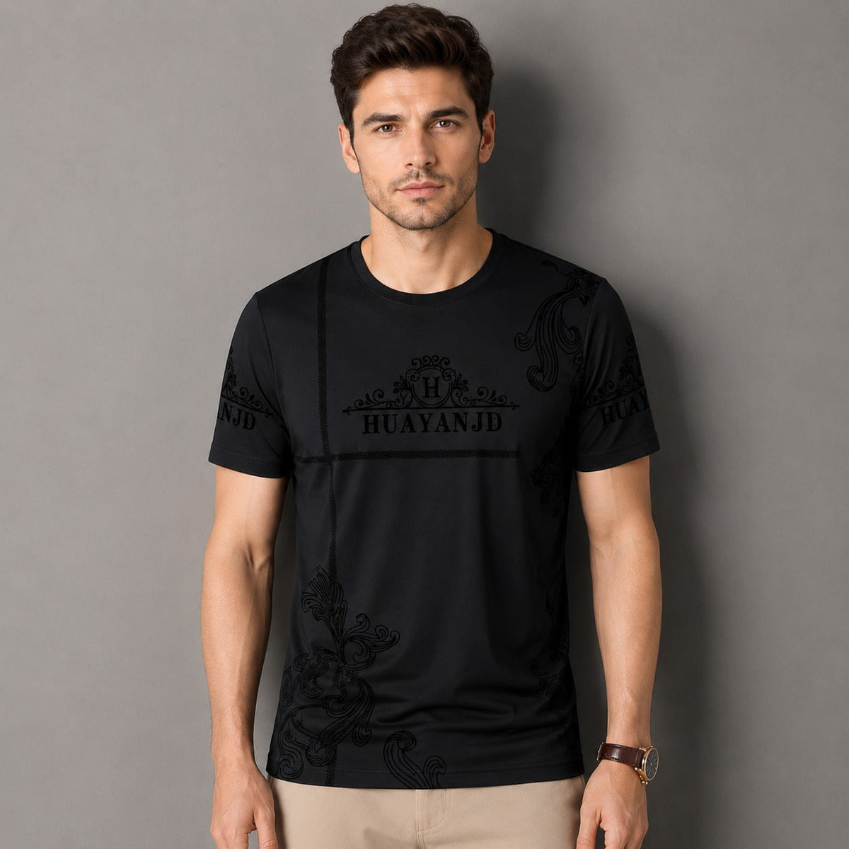 Vittore™ Baumwoll-T-Shirt mit modernem Print / Für einen modernen Look zu jedem Anlass
