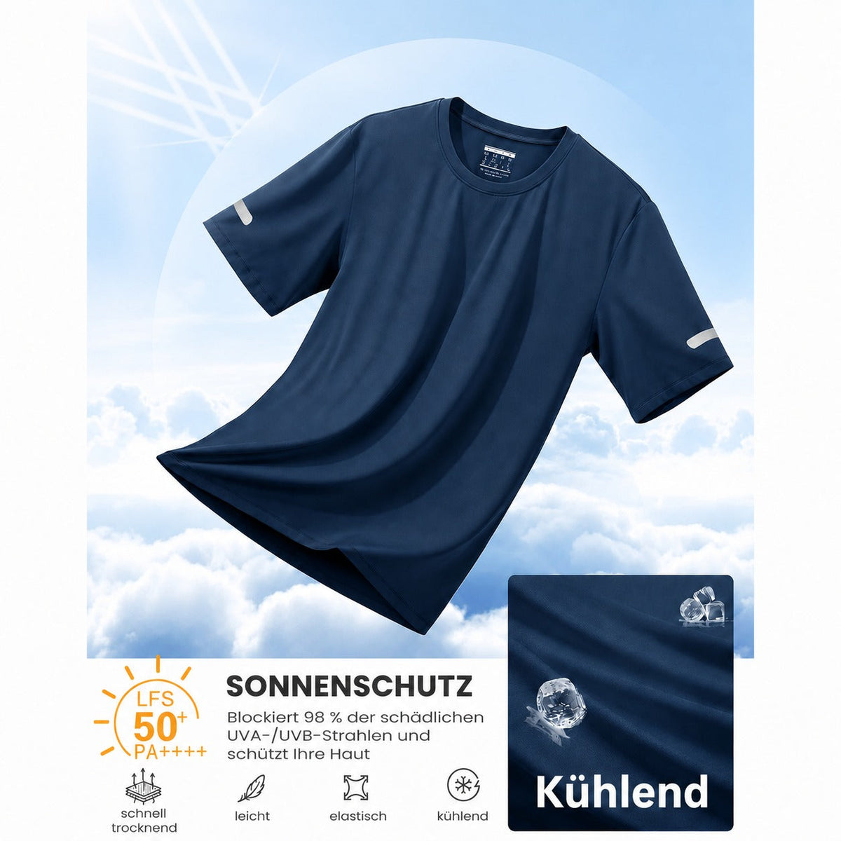 Falken™ Shirt mit UPF 50+ Sonnenschutz und DryFit-Technologie