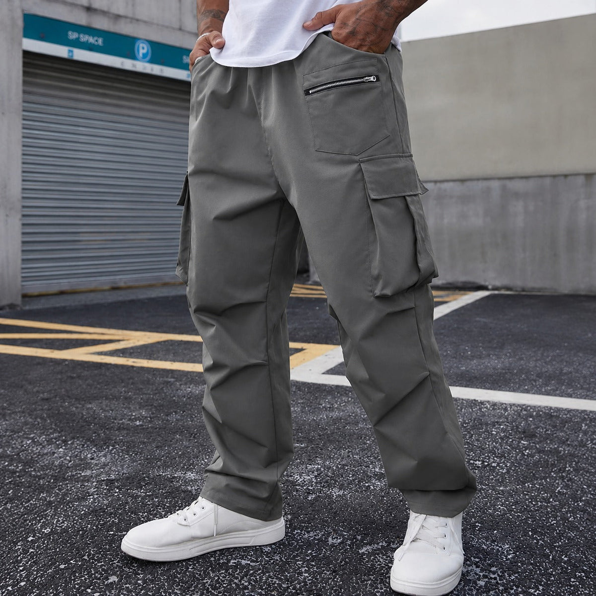 Cargohose Orsen™ mit elastischem Bund, Pattentaschen und lockerem Schnitt