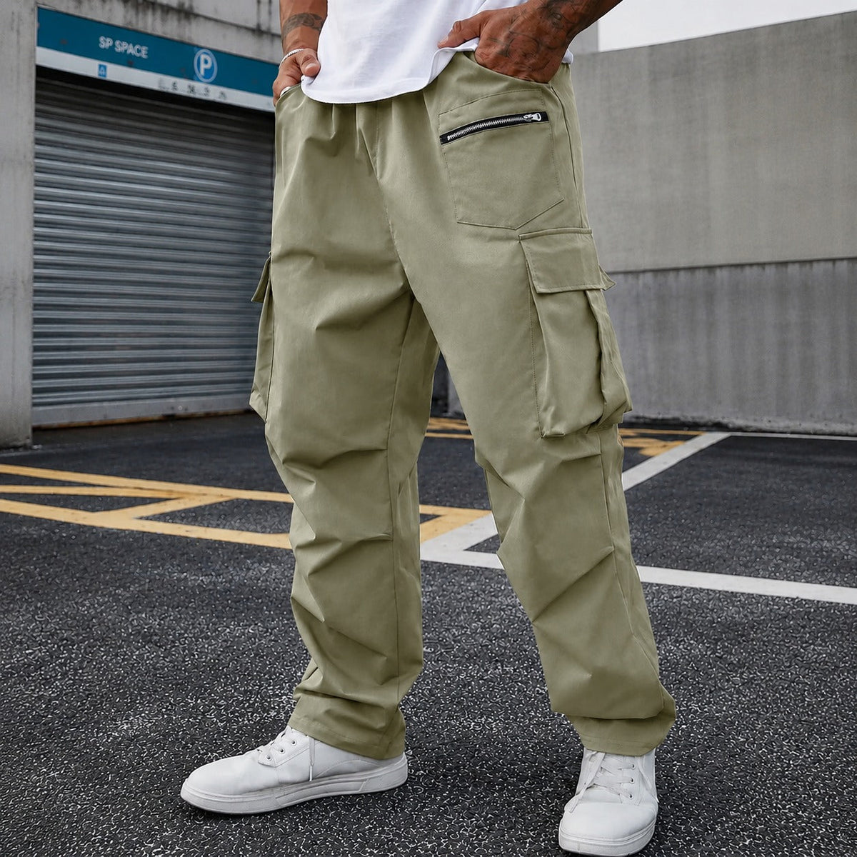 Cargohose Orsen™ mit elastischem Bund, Pattentaschen und lockerem Schnitt