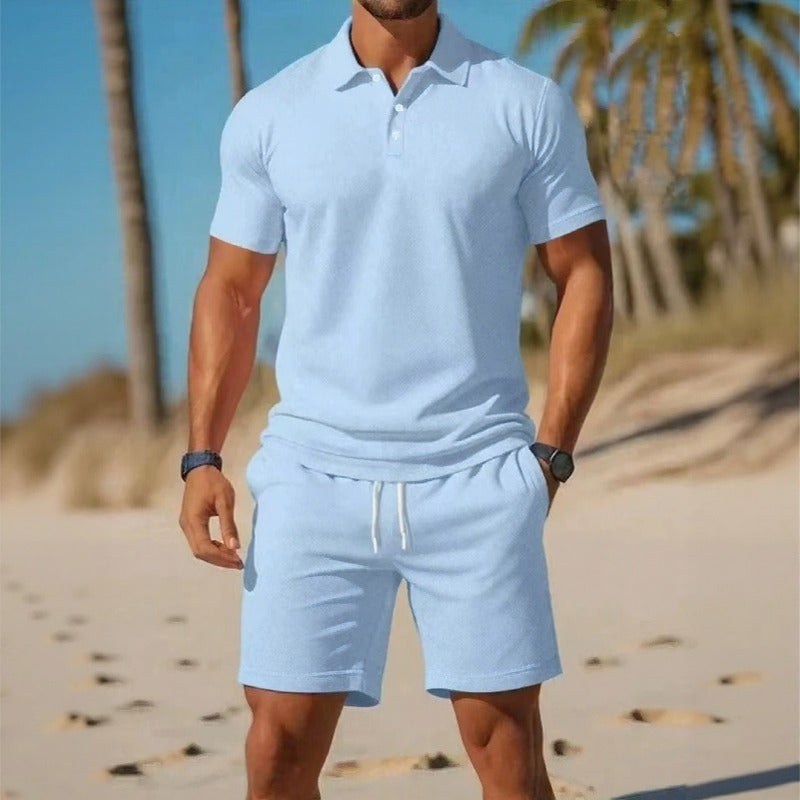 Matteo™ Set Mit Poloshirt Und Shorts Mit Verstellbarem Bund
