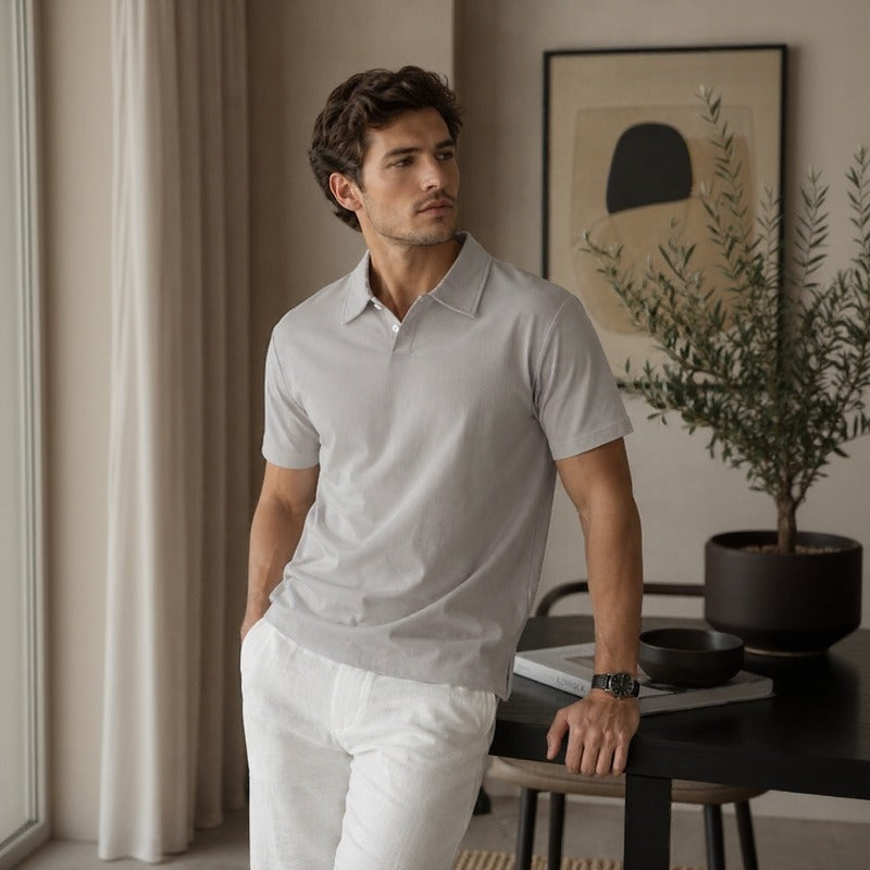Alden™ Kurzarm-Poloshirt Aus Ultraleichtem Stoff
