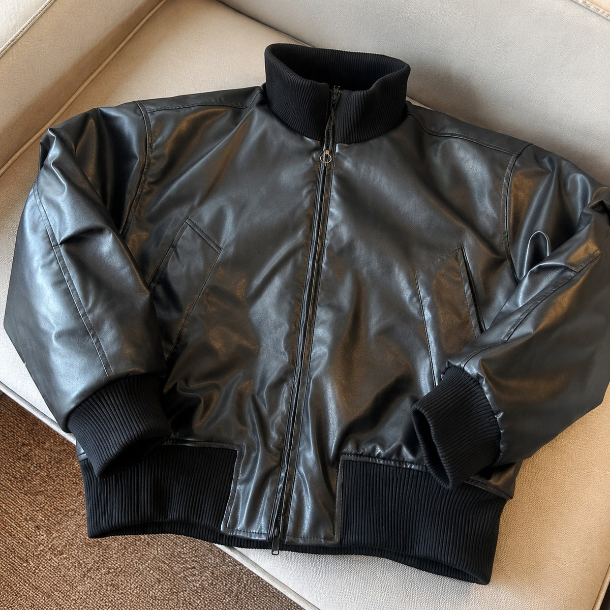 Bomberjacke Felix™ mit Reißverschluss, Seitentaschen und gerippten Abschlüssen