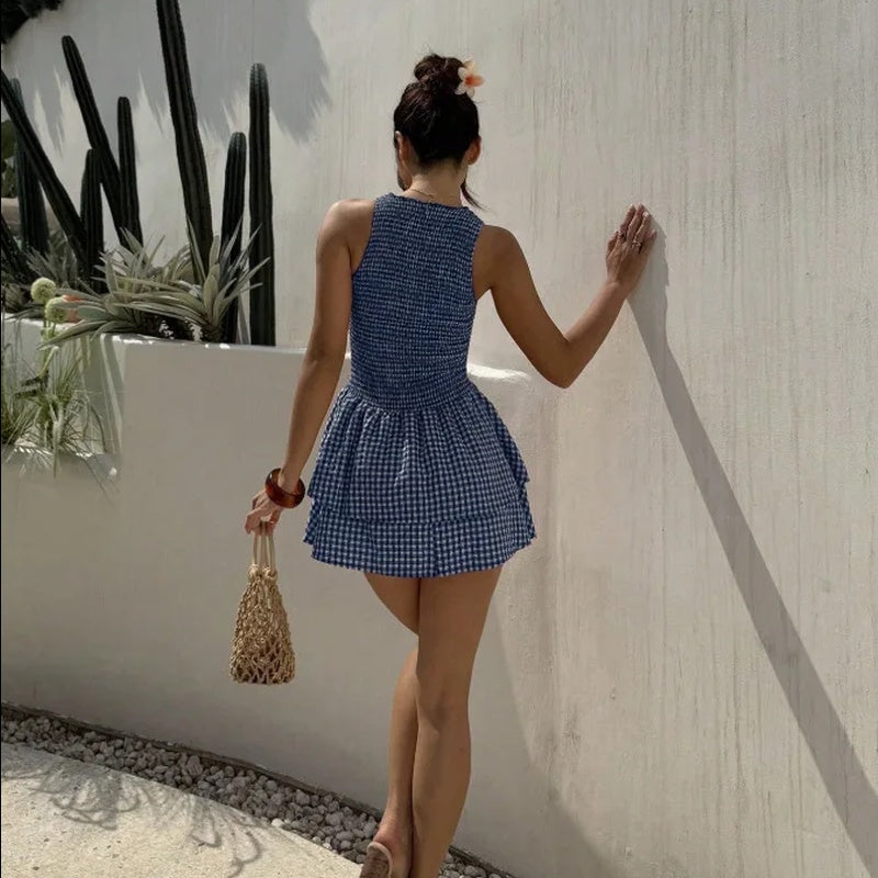 Bellamy™ Kleid Mit Gesmoktem Oberteil Und Stufenrock