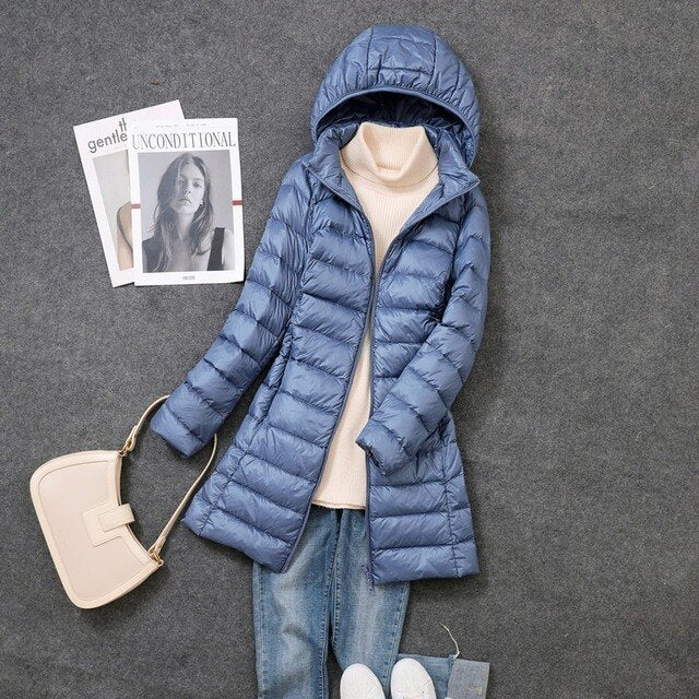 Winterjacke Damen | Steppjacke Damen | Lang geschnitten: mehr Wärmegefühl & Schutz