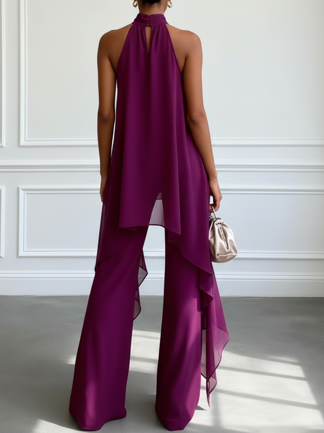 Viola | Elegantes Ensemble mit Haltertop und Hose