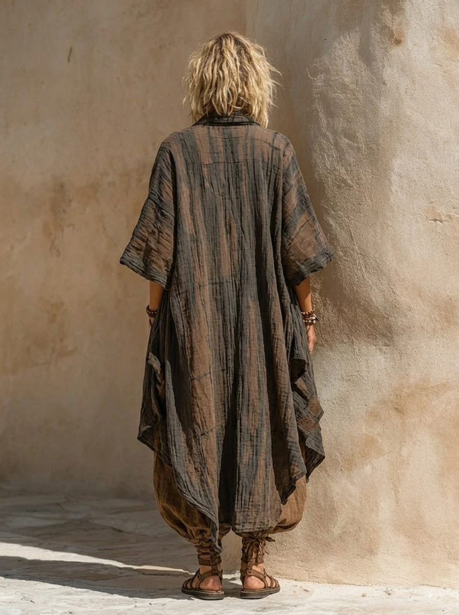 Aveline - 3-teiliges Loungewear-Set aus atmungsaktivem Leinen
