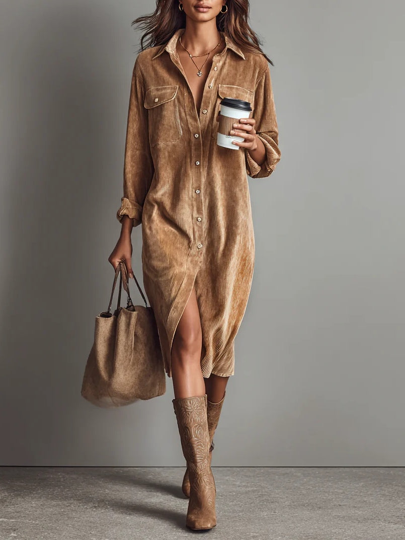 Adara - Soft-Touch-Midikleid