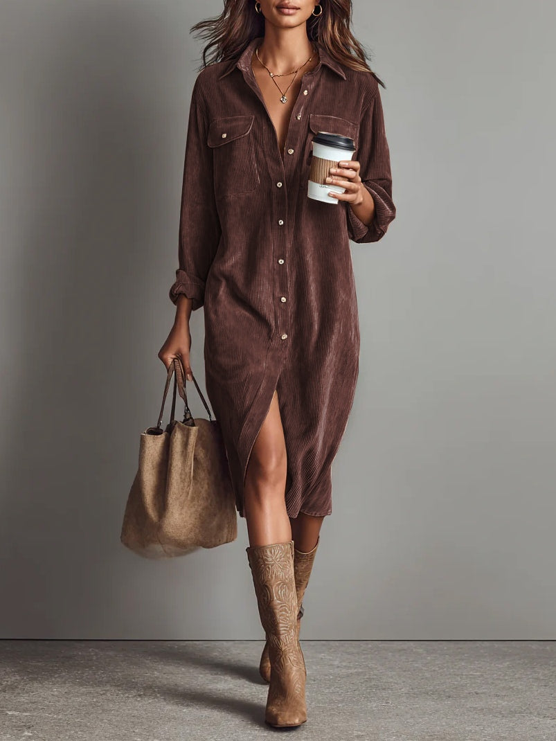 Adara - Soft-Touch-Midikleid