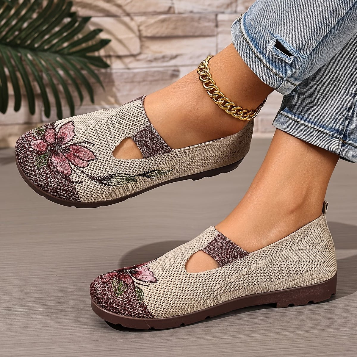 Xara - floraler Slipper