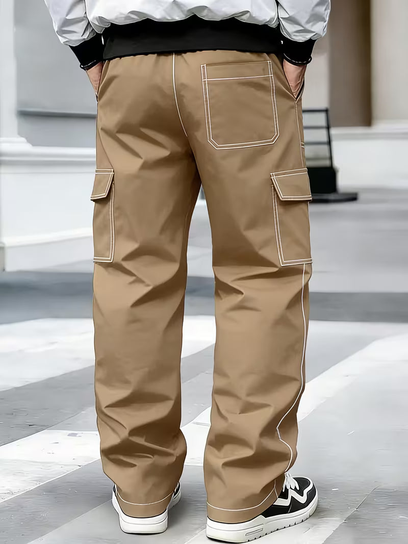 Jamein – Cargohose Mit Kontrastnähten