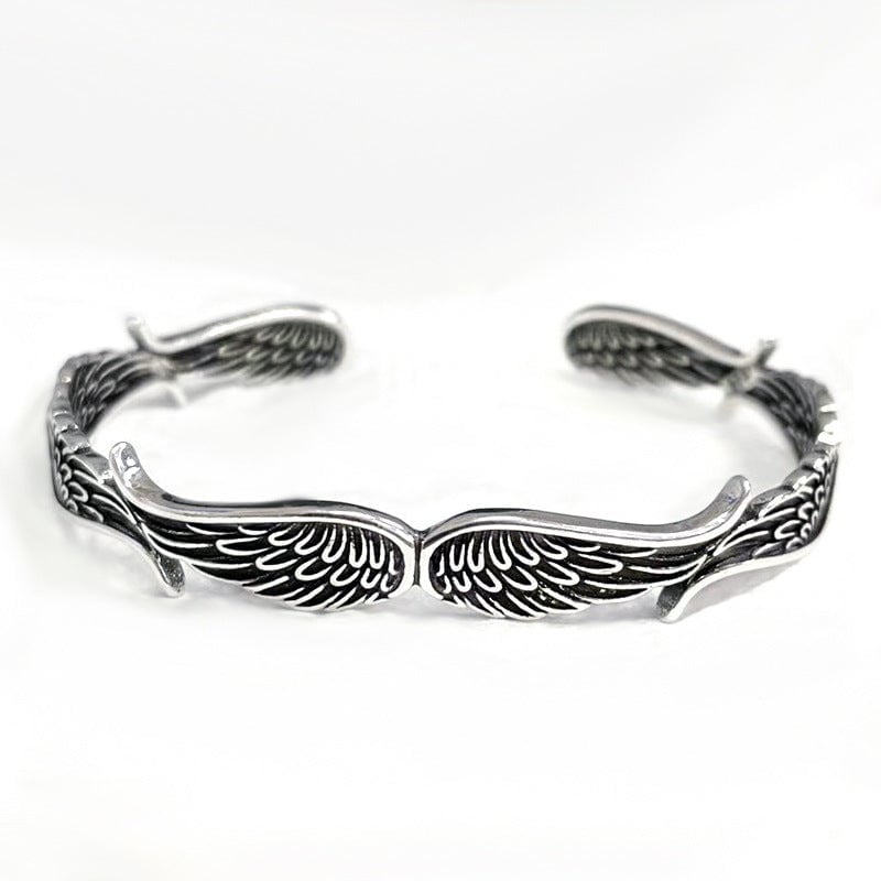 Raveya - Poliertes Engelsflügel-Armband