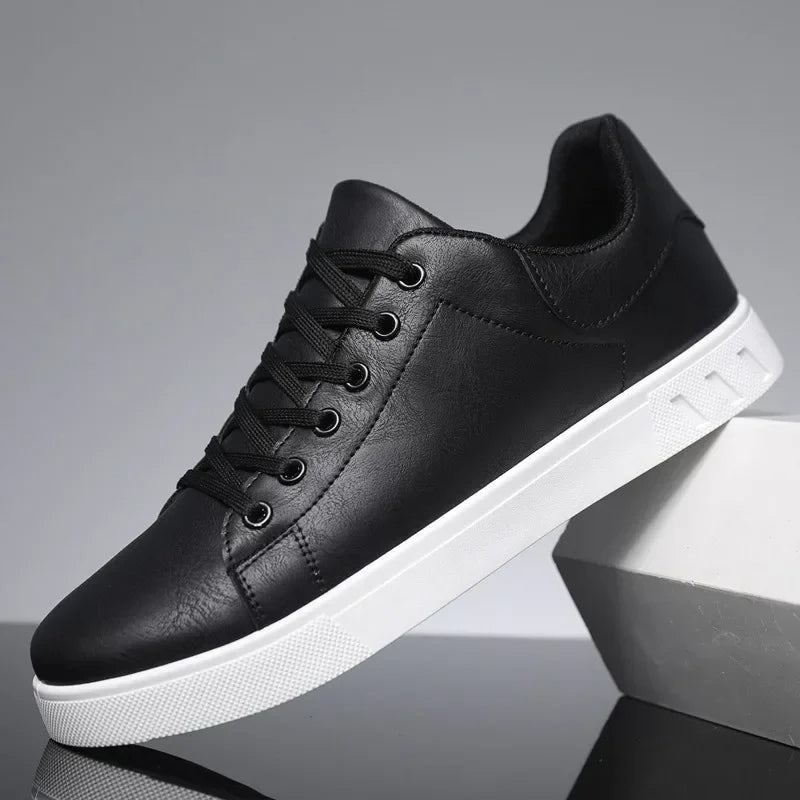 Rex | Herren Leder-Sneaker Low-Top Cupsole Casual