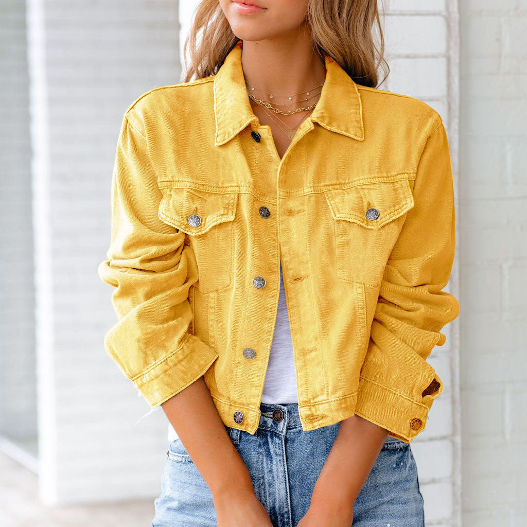 Albertina | Damen Jeansjacke Kurz Geschnitten Relaxed