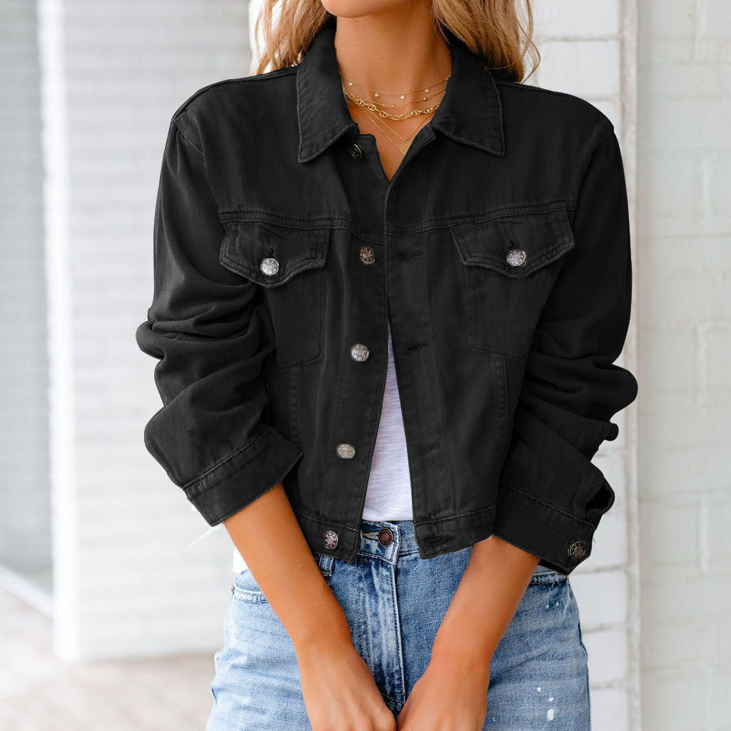 Albertina | Damen Jeansjacke Kurz Geschnitten Relaxed