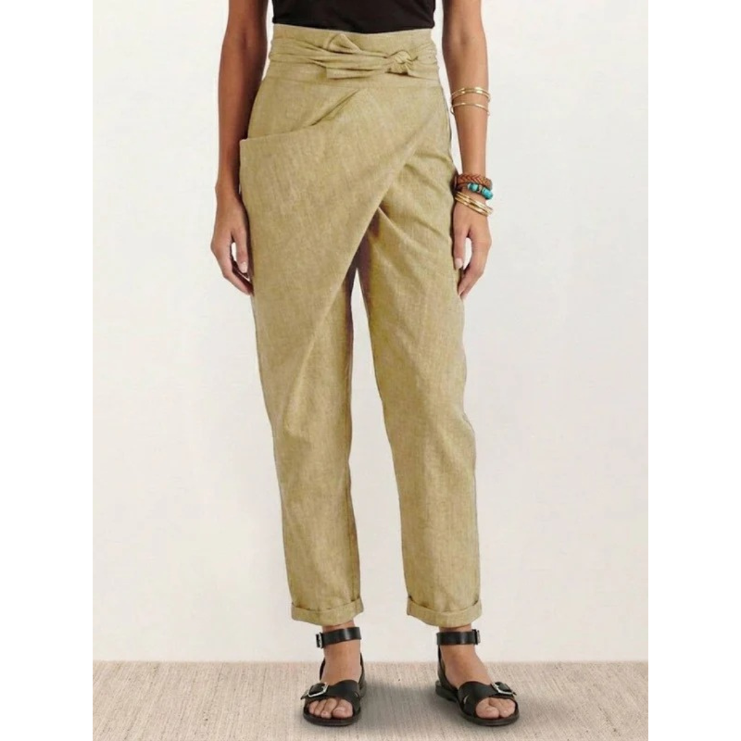 Angelika | Damen Freizeit High Waist Hose
