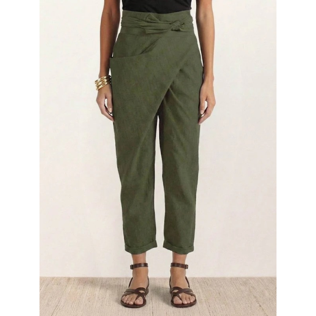 Angelika | Damen Freizeit High Waist Hose