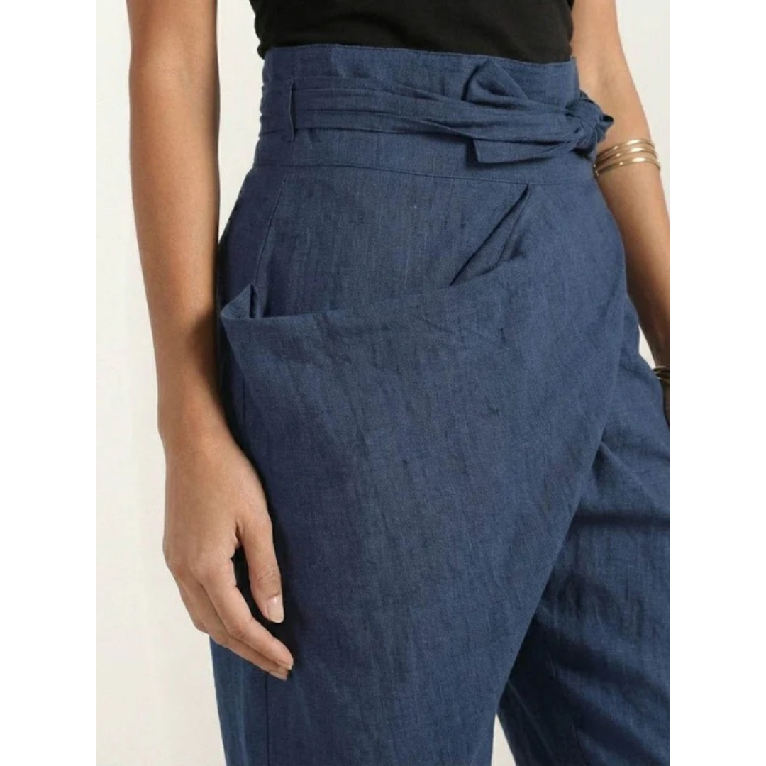 Angelika | Damen Freizeit High Waist Hose