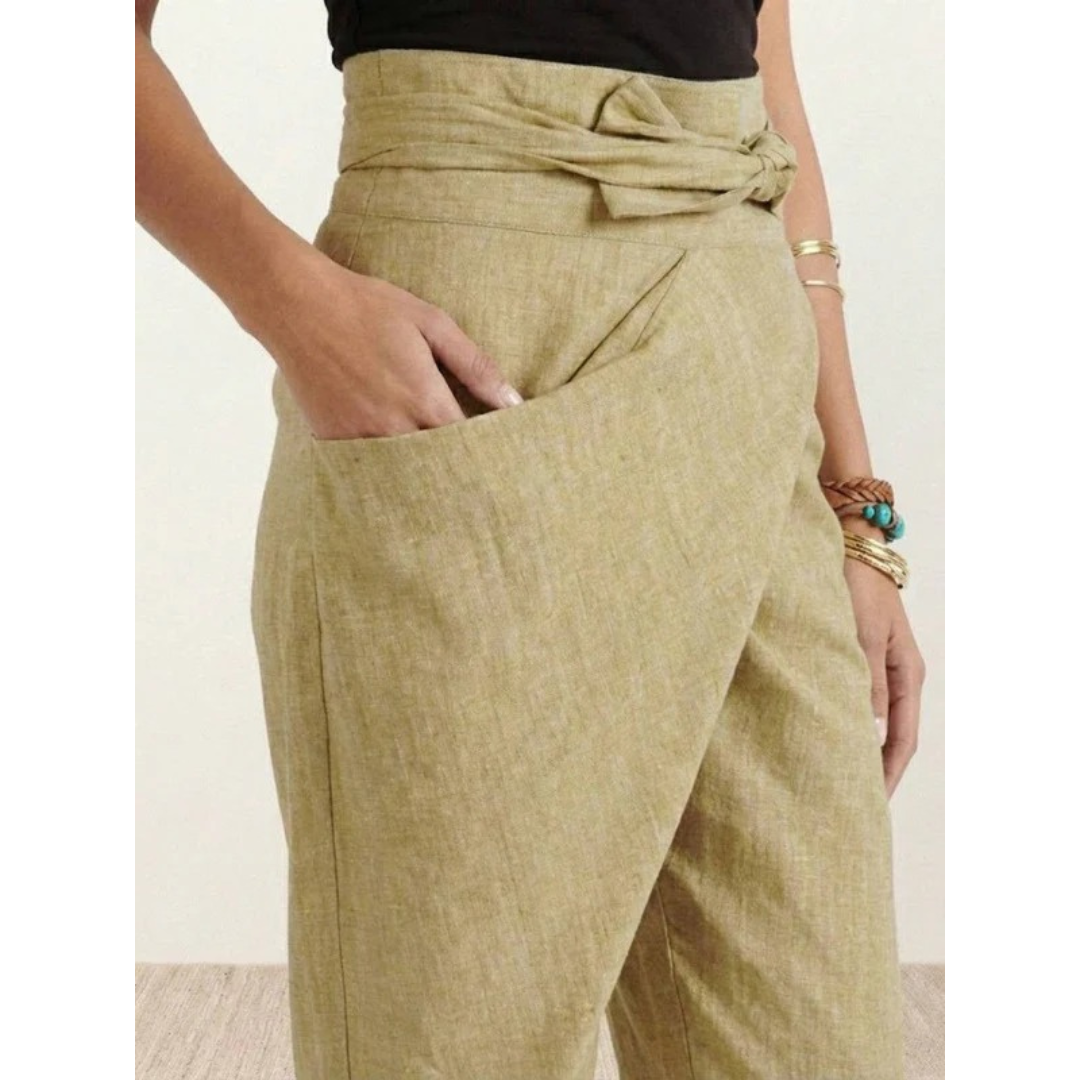 Angelika | Damen Freizeit High Waist Hose