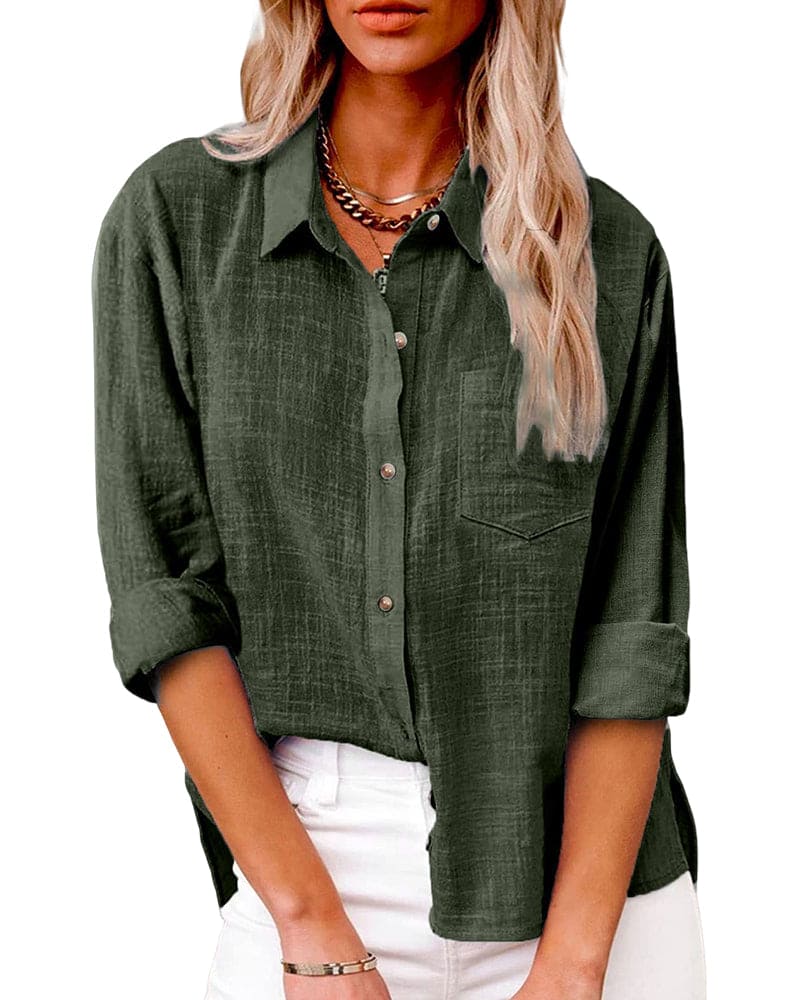 Annelis | Damen Hemdbluse Langarm mit Kragen