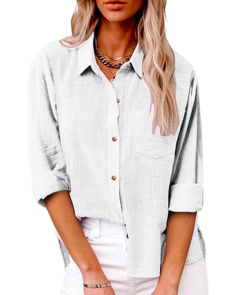 Annelis | Damen Hemdbluse Langarm mit Kragen