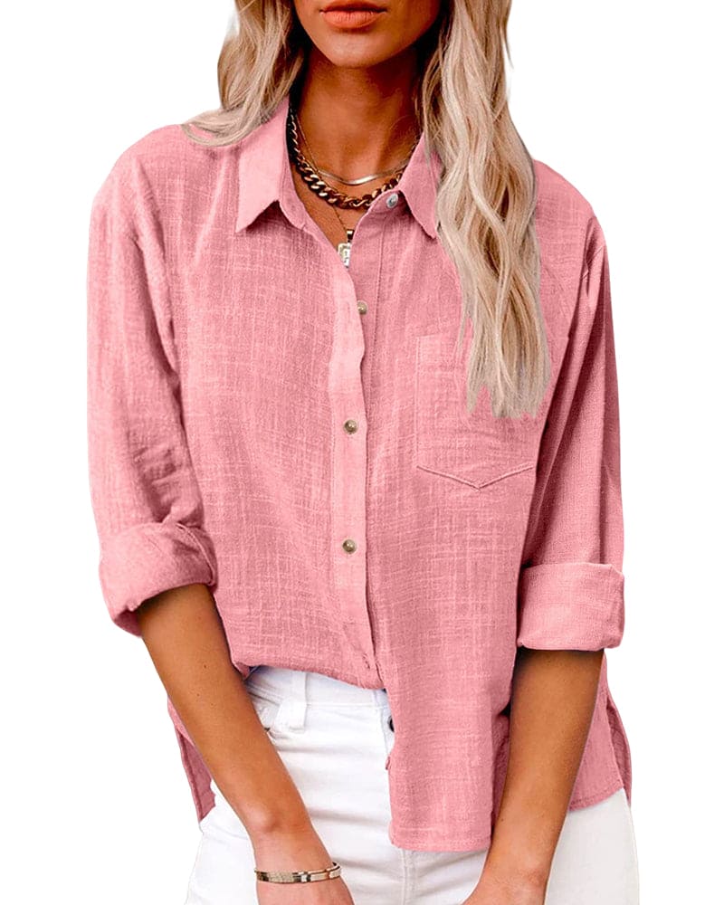 Annelis | Damen Hemdbluse Langarm mit Kragen