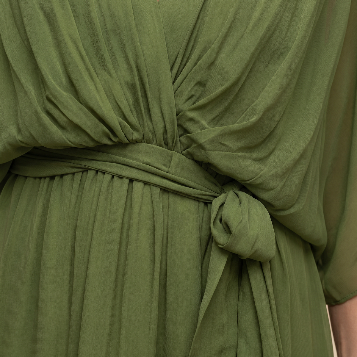 Annika | Damen V-Ausschnitt Wickelkleid Midi