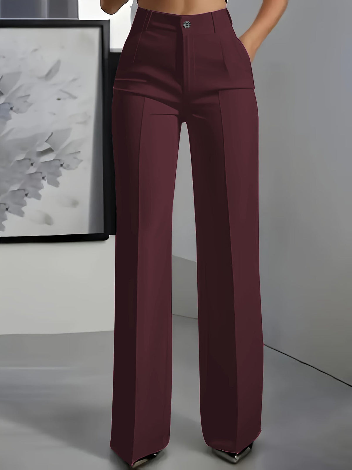Orelisse - Hochtaillierte Wide-Leg-Hose