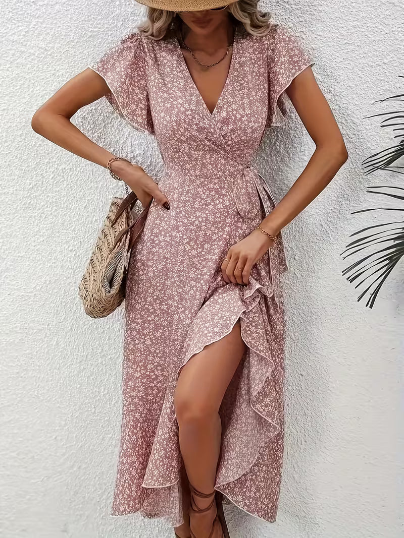Elara | Fließendes, Bauch-umspielendes Wickelkleid
