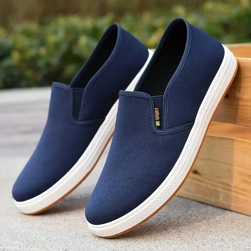 Bequeme Herren Komfortsohle Sneaker Zum Reinschlüpfen
