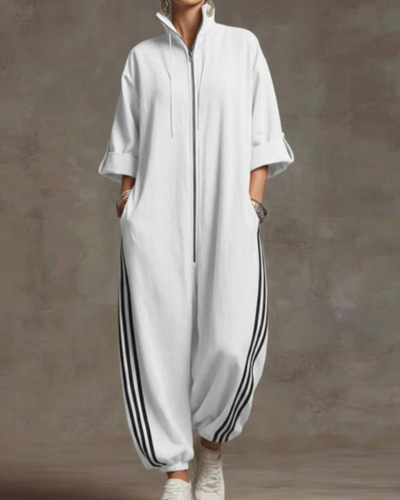 Lurelle - Jumpsuit mit Frontreißverschluss