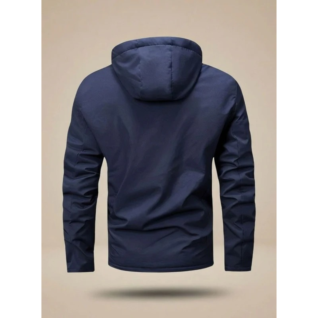 Bjarne | Herren Winterjacke mit Kapuze und Taschen mit Reißverschluss