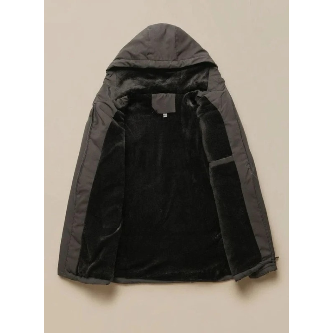 Bjarne | Herren Winterjacke mit Kapuze und Taschen mit Reißverschluss