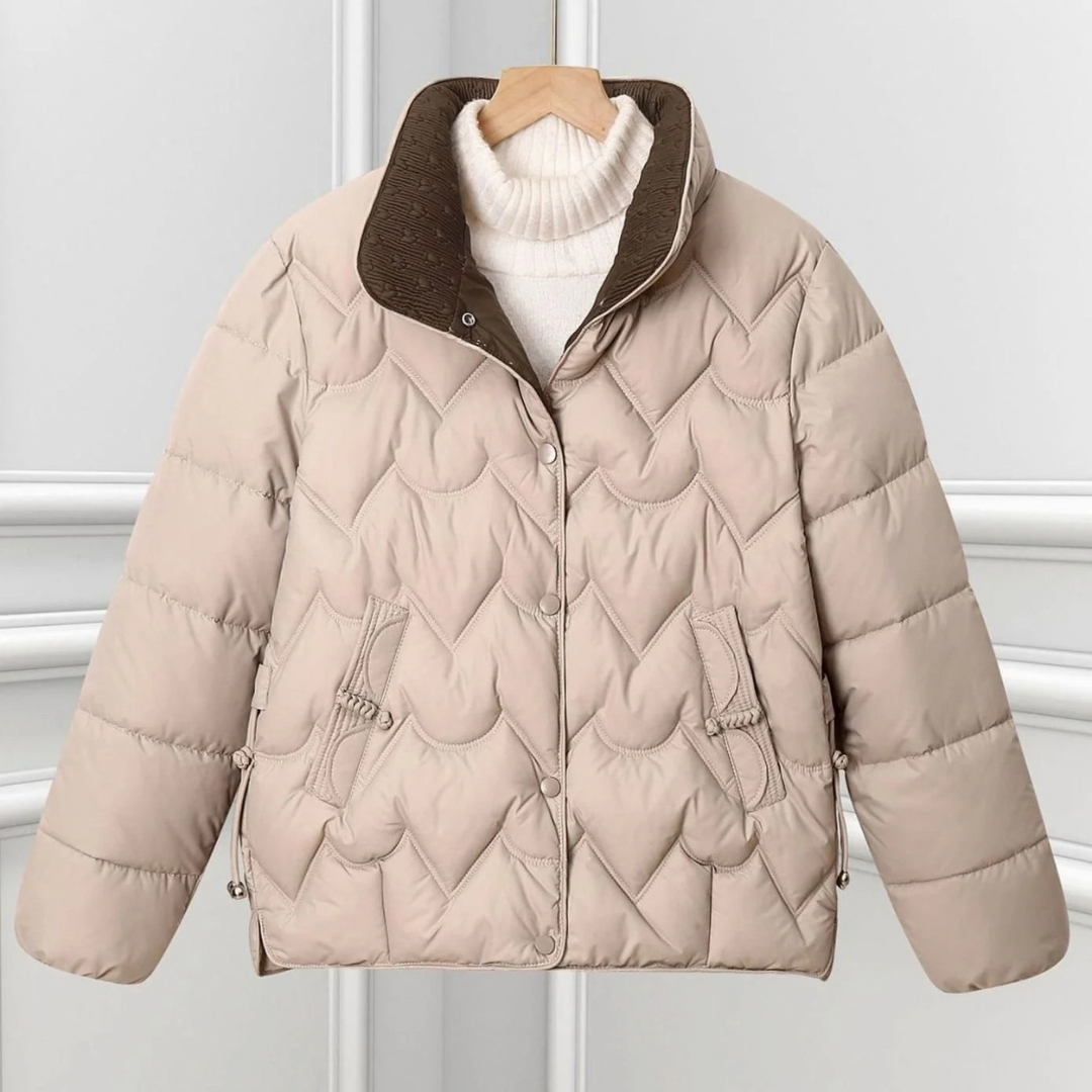 Bora | Damen Kurze Steppjacke mit Stehkragen