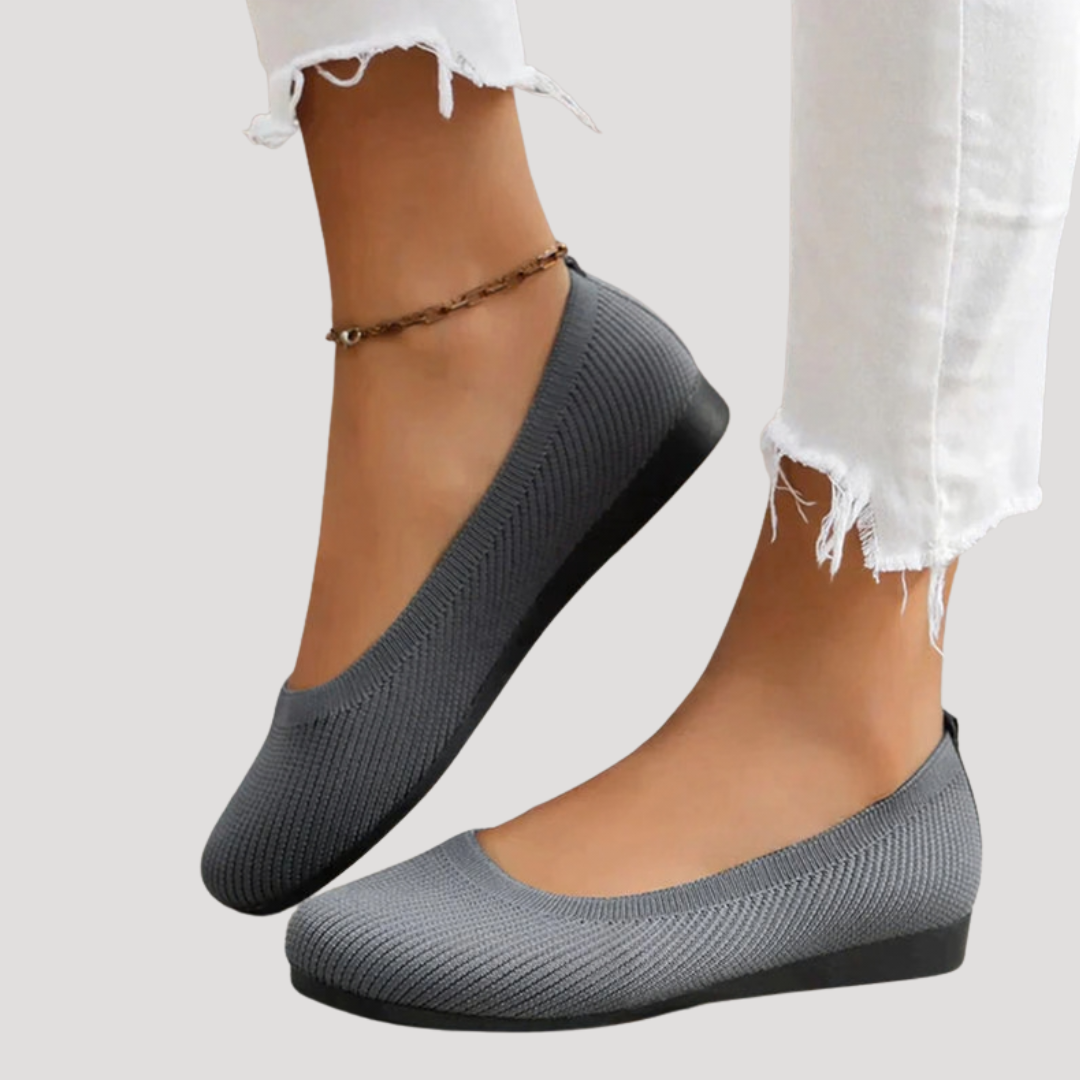 Brunhilde | Damen Gestrickte Slip-On Ballerinas