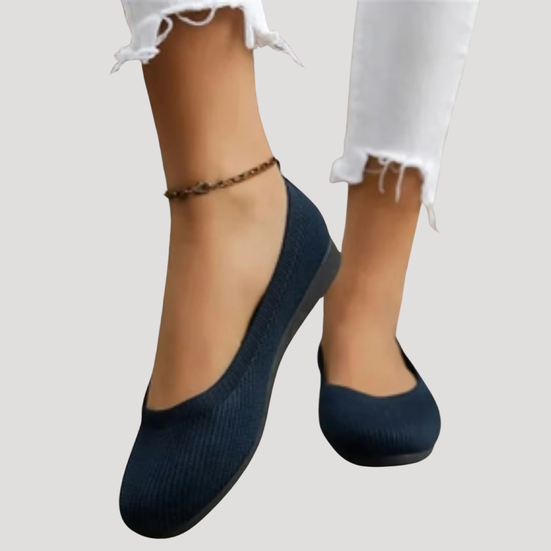 Brunhilde | Damen Gestrickte Slip-On Ballerinas