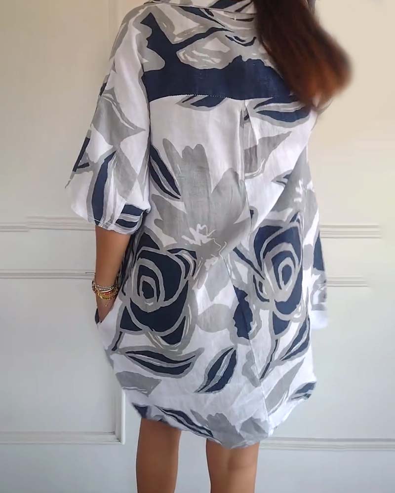 Bianca - Blumenhemdkleid