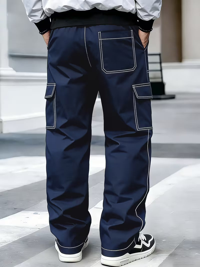 Jamein – Cargohose Mit Kontrastnähten