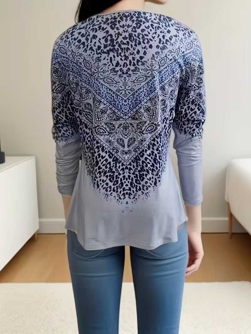 Dainora – Minikleid im Ethnischen Stil Mit Tatarischem Drucken